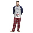 thumbnail image 3 of Jolly Jammies Men's Plaid Bears Matching Family Pajamas Set, 2-Piece, Sizes S-2X, 3 of 10