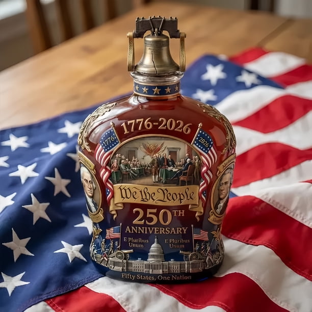 US 250th Anniversary Commemorative Whiskey Bottle, We The People