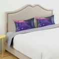 thumbnail image 3 of Yayeee Pillowcase Standard Size Set of 2 Satin Wrinkle Resistant Pillow Case, White Cat Walking, 3 of 7