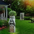 thumbnail image 5 of XGFHYJEH Garden Sculpture Feeder, Decorative Bird & Squirrel Feeder with Potted Base, Weather Resistant Outdoor Ornament for Home Courtyard Yard Landscape Decoration, 5 of 7