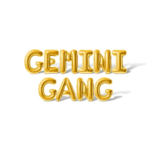 Letter Balloons - GEMINI GANG 16" Inch Alphabet Letters Foil Mylar Balloon Birthday Party Banner (Gold)