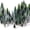 Dark Green+silver, variant on 30Pcs Christmas Decorations Mini Christmas Trees, Artificial Christmas Tree Bottle Brush Trees with Wooden Base for Christmas Decor Christmas Party Home Table Craft