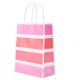 thumbnail image 2 of Mumusuki 25 Bolsas de Regalo duraderas de Papel Kraft para Fiestas, Compras, Bodas, Caramelos, Bolsa con asa, Rosado, 1 bolsa de regalo Spptty decoración hogareña, 2 of 7
