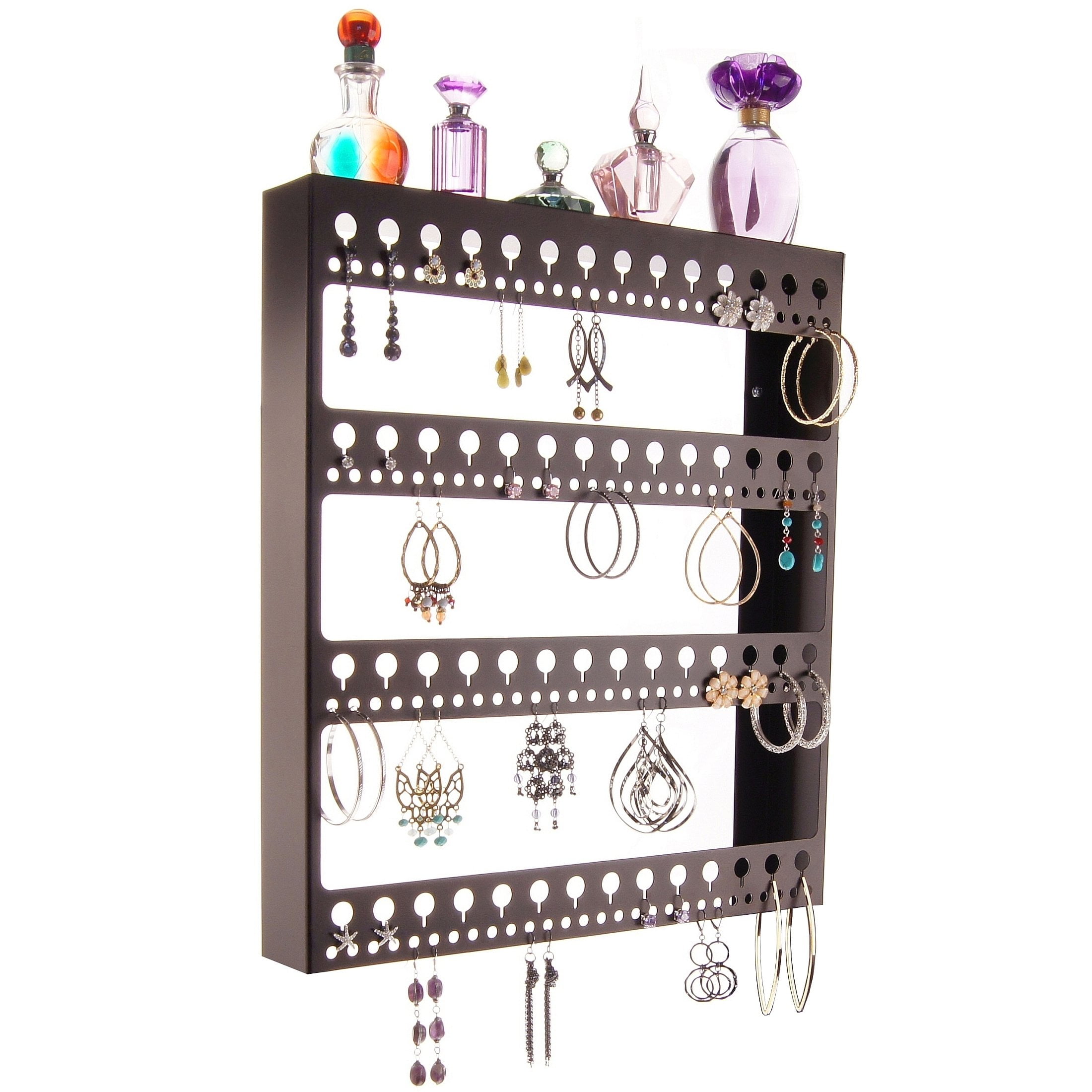 Hanging earring organizer