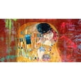 thumbnail image 3 of Chestier, Eric 14x9 Black Modern Framed Museum Art Print Titled - Klimts Kiss 2.0 (detail), 3 of 5