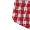 thumbnail image 6 of Northlight 7" Red and White Buffalo Plaid Mini Christmas Stocking with Faux Fur Cuff, 6 of 6