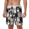 thumbnail image 1 of Fotbe Colors Cats Traje de Baño para Hombre – Shorts de Natación de Secado Rápido con Forro y Bolsillos-XX-Large, 1 of 6