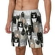 thumbnail image 1 of Balery Colors Cats Bañador para hombre, shorts de playa de secado rápido con entrepierna y forro de compresión-Medium, 1 of 6