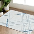 thumbnail image 1 of Rugking Area Rug 2X3 Entryway Moroccan Rug Thin Blue Rug Modern Geometric Accent Rug Contemporary Soft Mat Indoor Sketch Rug Doormat Non Slip Carpet Kitchen Living Room, 1 of 6