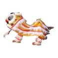 thumbnail image 2 of Marioneta china de león, marioneta de cuerda para danza del león, decoración de Año Nuevo chino amarillo blanco, 2 of 9