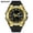 739 rubber ring electroplated black gold, variant on Multifunctional Fashion Multifunctional Sports Watch Waterproof Dual Display Luminous Electronic Watch Hot Sale