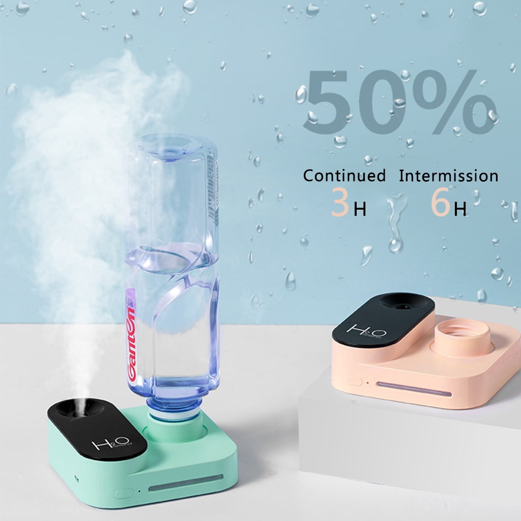 Myya Mini Camera Mineral Water Bottle Humidifier Diffuser USB Fogger Mist Maker Nano Sprayer Night Light
