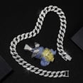 thumbnail image 4 of Trending hip-hop pendant with high-quality design, alloy fully encrusted with diamonds, featuring a 3D cartoon character pendant, 4 of 8