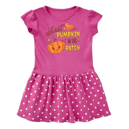 

Inktastic Cutest Pumpkin in the Patch with Orange Heart Gift Baby Girl Dress