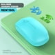 thumbnail image 1 of Ratón inalámbrico para computadora, de escritorio y portátil, óptico, recargable Bluetooth, Azul, 1 of 2