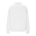 thumbnail image 4 of Fgnfyis Womens Sweatshirts Half Zip Pullover Cropped Comfort Fall Loose Outfits Fashion Long Sleeve Hoodies for Women White XL, 4 of 5
