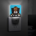 thumbnail image 4 of El Bebé Jefazo: Niño de África Luz nocturna LED con sensor de anochecer a amanecer para dormitorio, baño, pasillo, escaleras - Lámpara LED nocturna de enchufe, 0.5W - 1 pieza, 4 of 6