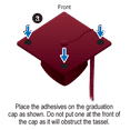 thumbnail image 4 of Dead Pool Grad Cap Tassel Topper, 4 of 6