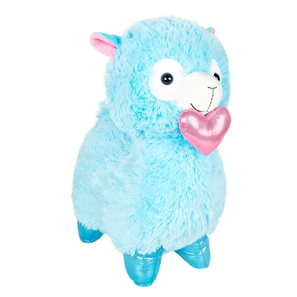 blue stuffed llama