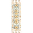 thumbnail image 2 of SAFAVIEH Aspen Ronnette Floral Bordered Wool Runner Rug, Blue/Ivory, 2'3" x 7', 2 of 7