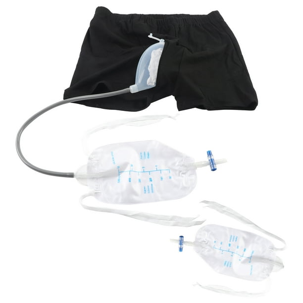 Leak Proof Leg Bag Incontinence Pants, Urinal Pee Holder Silicone
