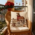 thumbnail image 2 of Lilixerw Embroidery Christmas Pillow Covers,18x18Inch Cute Animal Horse Print Pillowcase,Valentine's Day Home Decor for Living Room Bedroom Sofa,Decorative Pillowcase, 2 of 6
