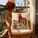 thumbnail image 1 of Festive Christmas Decorative Linen Pillows Cover With Graphic Print Cute Animals 18x18 Inches, 1 of 6