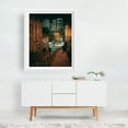 thumbnail image 2 of Descent, Belgrade - Belgrade Serbia Photography Cityscape Street Photography Nightlife Architecture Graffiti Night Sky White Framed Wall Art Print 11 x 14 inches, 2 of 3