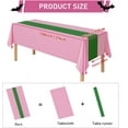 thumbnail image 2 of 4Pcs 2in1 Witch Birthday Party Decorations Tablecloth, 54" x 108" Pink and Green Kitchen Table Cloth Disposable Rectangle Plastic Table Cover for Kids Baby Shower Wedding Party Supplies, 2 of 14