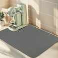 thumbnail image 4 of REGALWOVEN Large Diatomaceous Stone Dish Drying Mat, Quick Dry Coffee Mat for Kitchen Counter, Dishes, Cups, and Utensils Gray 19.7*15.7 inch, 4 of 7