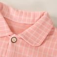 thumbnail image 4 of JOANKDMI Toddler 2 Piece Plaid Pj Set Teen Long Sleeve Button Down Shirt with Pockets and Pants Sleepwear Casual Loungewear Soft Breathable Nightwear Pjs, 4 of 8