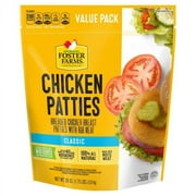 Foster Farms Fully Cooked Chicken Patties (White Meat) - Frozen, 28 oz (1.75 lb) Bag