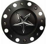 1 Rockstarr by KMC Wheels Flat Black Custom Wheel Center Cap # 1001775