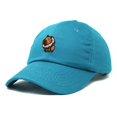 thumbnail image 5 of Dalix Capybara Donut Cap Embroidered Dad Baseball Hat Cotton Adjustable Womens in Teal, 5 of 5