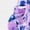 Lilac And Blue Floral, variant on Taylor Jeweled Blouse