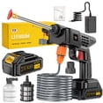 thumbnail image 6 of 21V Cordless High-Pressure Cleaning Machine with Multifunction Hose Nozzle, Portable Electric Washer for Cars & Outdoor Use, 6 of 9
