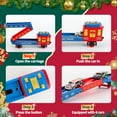 thumbnail image 4 of Teblint Christmas Train Set Toys, Electric Train Toys with Smoke, Lights, Sounds, Rechargeable Toy Train Steam Locomotive with Cargo Cars & Tracks Christmas Birthday Toy Train Gifts for Kids Age 3-8, 4 of 9