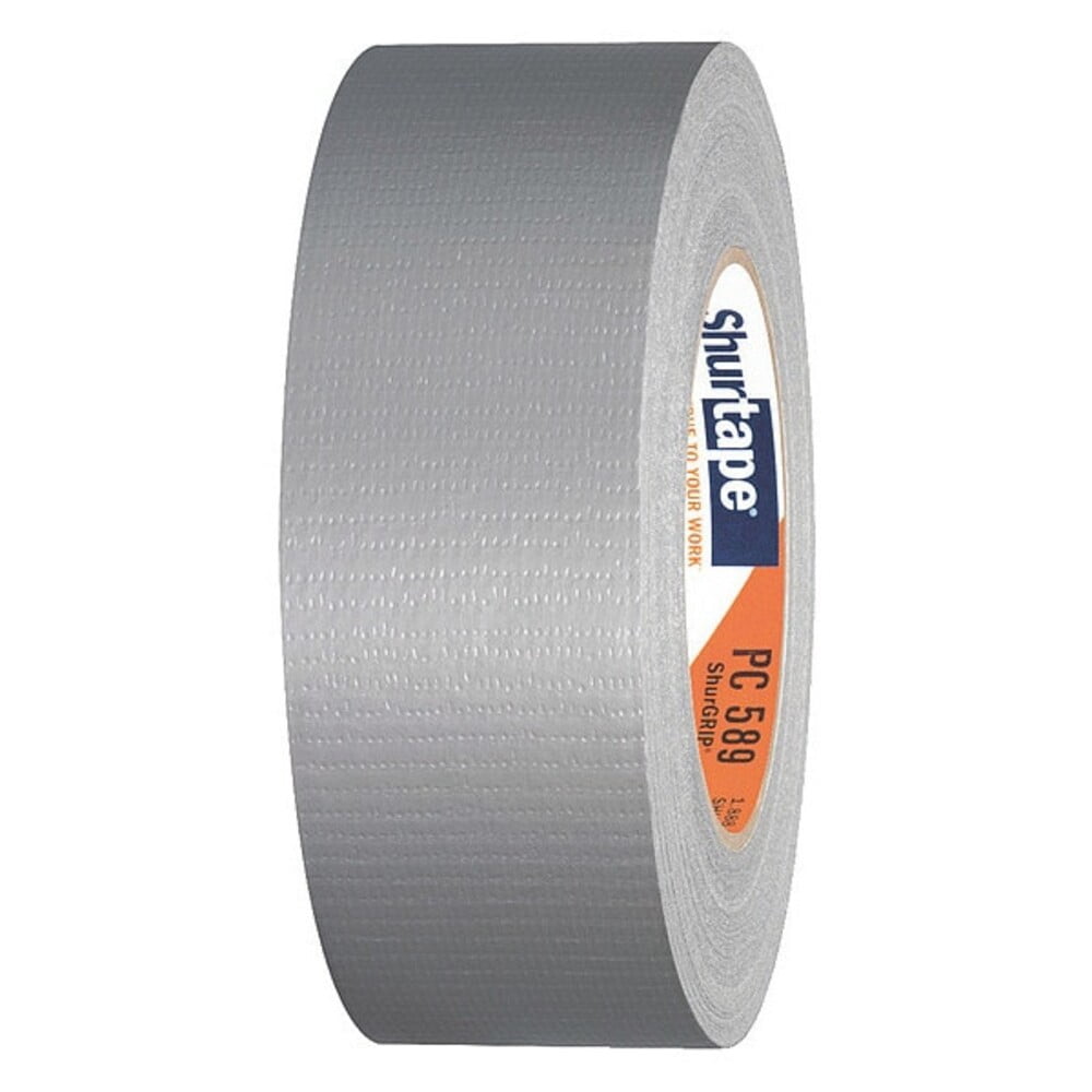 Shurtape Duct Tape, Silver, 60-1/8 yd L, 1-7/8 in W, PK24 152300