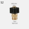 thumbnail image 4 of Brass Copper Adapter for High Pressure Washer Foam Lance Generator Water Gun Soap Foamer M22 * 1.5mm for Car Washer Male Thread, 4 of 5