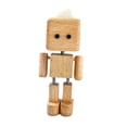 thumbnail image 2 of Figura de hombre de madera tembloroso, decoración de mesa, figura de madera tambaleante versátil marrón claro 85 cm, 2 of 9