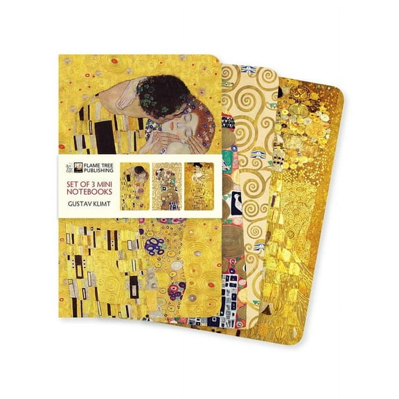 Mini Notebook Collections Gustav Klimt Set of 3 Mini Notebooks, (Paperback)