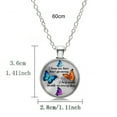 thumbnail image 5 of Jiaroswwei Unisex Necklace My Mind Still Talks To You Time Glass Pendant Jewelry Chain Gift, 5 of 8