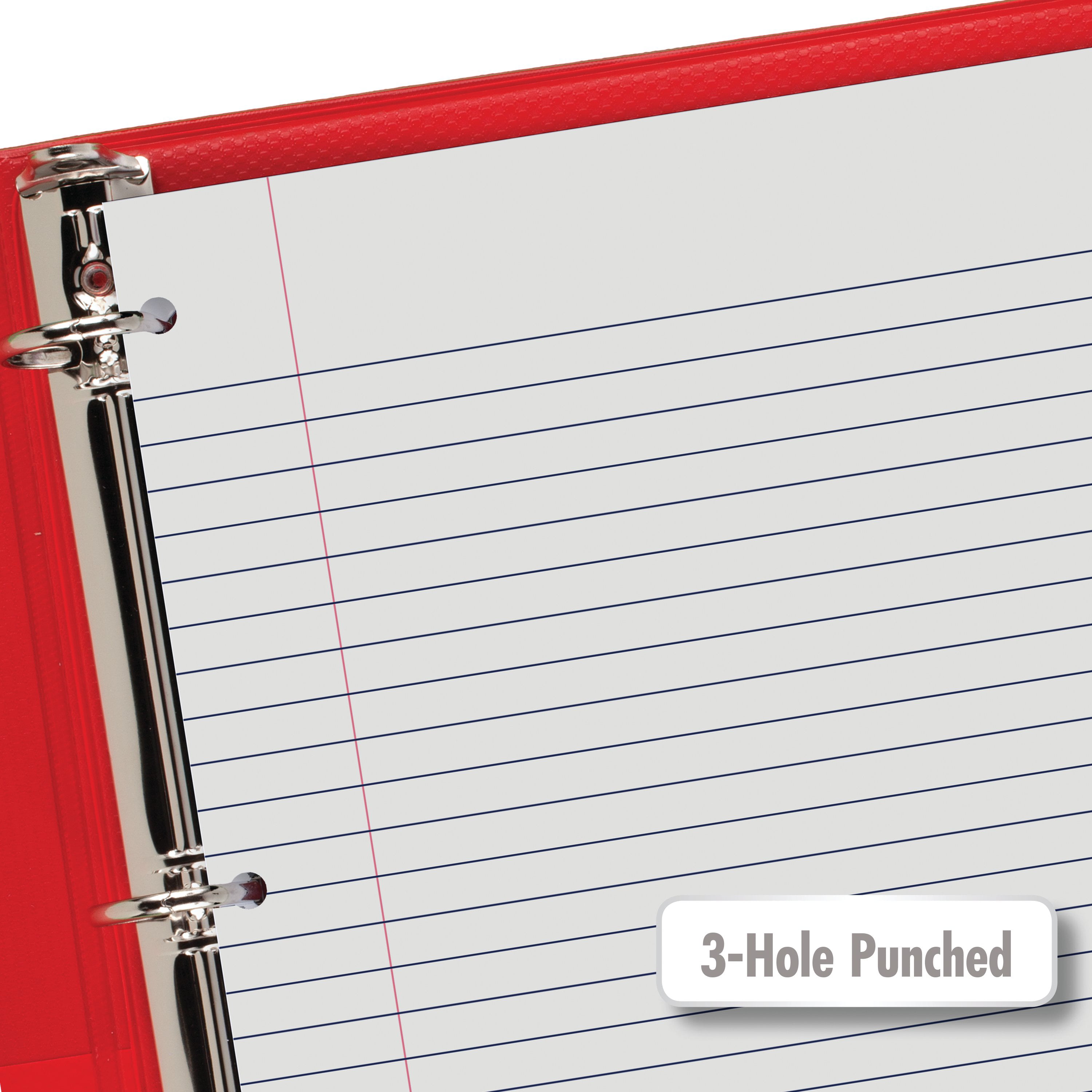 Ischolar Wide Ruled Filler Paper, White, 10.5 x 8-Inches, 150 Sheets