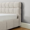 thumbnail image 5 of Hassch Platform Bed, King Size Modern Chenille Fabric Upholstered Grounded Bed Frame with Four Storage Drawers, Pink, 5 of 10