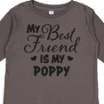 thumbnail image 4 of Inktastic My Best Friend is My Poppy with Hearts Boys or Girls Long Sleeve Toddler T-Shirt, 4 of 5