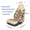 thumbnail image 2 of Picia Coffee Time (2) Print Waterproof Sweating Car Seat Cover for Post Gym Workout, Running, Beach and Hiking, Universal Fit Anti-Slip Bucket Seat Protector, 2 of 5