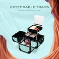 thumbnail image 5 of Byootique Rolling Makeup Train Case with Portable Cube Case Cosmetic Organizer, 5 of 9