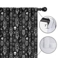 thumbnail image 4 of Blackout Kids Curtains,Black White Gothic Dreamcatcher Owl Skull Pattern Childrens Insulated Curtains Set Of 2,Bedroom Essentials,Toddler Room Decor 42x54in(106x137cm), 4 of 5