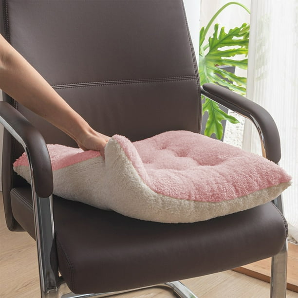 Cojín de suelo de pana con mechones | Cojín cuadrado de 40 cm para niños y adultos | Relleno de espuma extragruesa para sala de estar, tatami y suelo