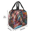 thumbnail image 2 of Naloa Fantasy Colorful Beast Print Lunch Box for Women Men,Insulated Lunch Bag,Lunchbox,Thermal Leakproof Cooler,Reusable Lunch Tote Bag for Work School Travel Picnic, 2 of 7